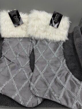 St. Nicks Choice Satin 2 Silver Stockings